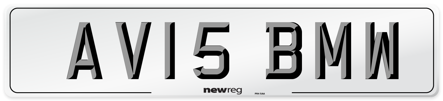 AV15 BMW Number Plate from New Reg